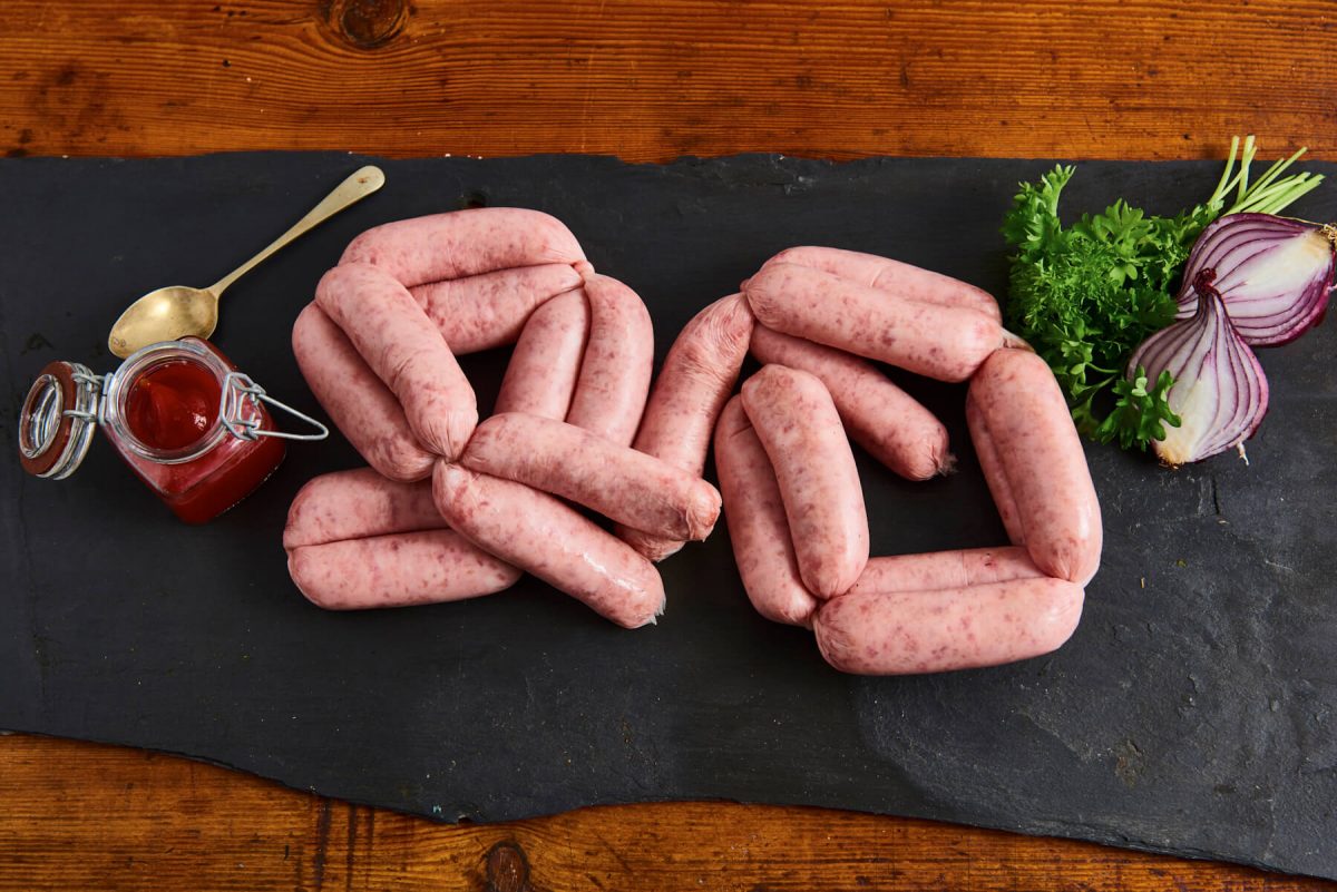 20 traditional sausages Swiss Farm Butchers