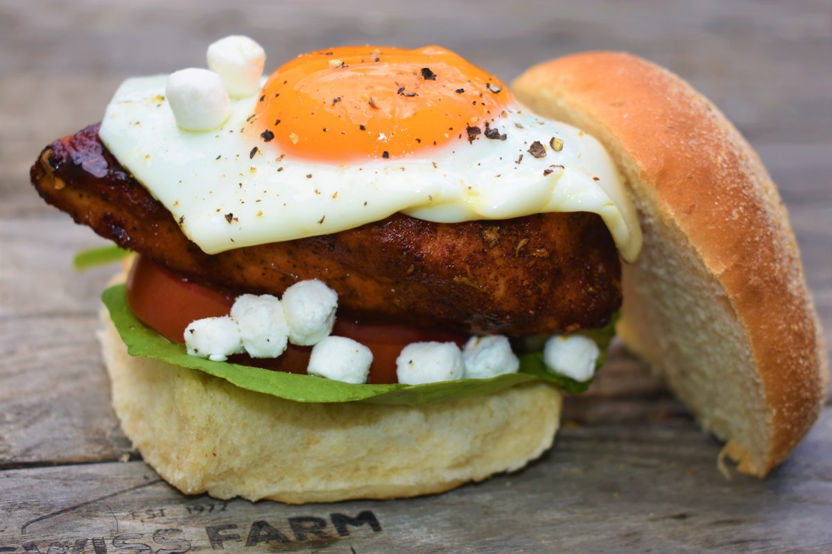 Cajun Chicken Burger Swiss Farm Butchers